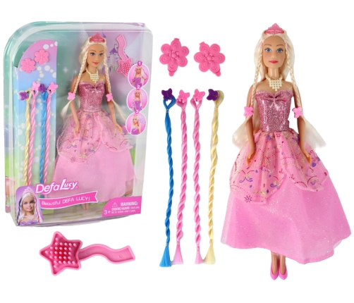 Pink Lucy Princess Doll Hair Accessories