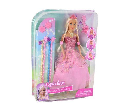 Pink Lucy Princess Doll Hair Accessories