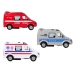 Metal Mini Van Fire Brigade Police 8cm HKG068