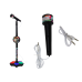 Microphone with Stand for Children, Adjustable, Black