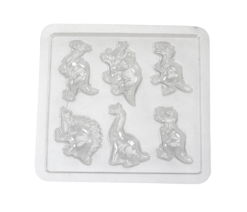 Creative DIY Set of Plaster Magnets Dinosaurs