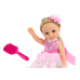 Doll Pink Dress Long Hair Hairpin Brush 38cm