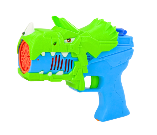 Blue and Green Dinosaur Bubble Gun