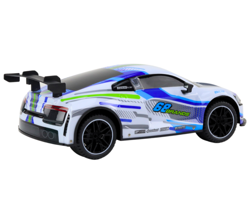 RC Sports Car 1:10 25km/h Lights White