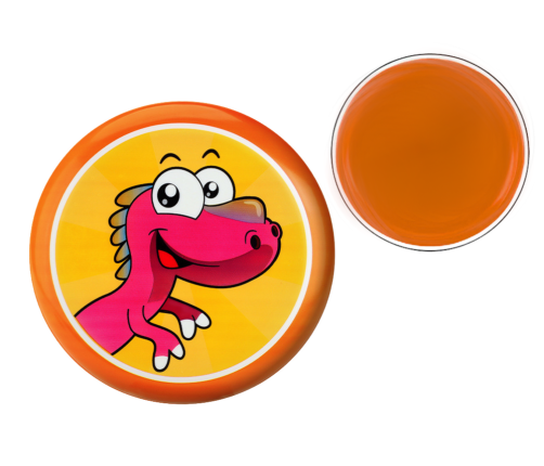 Flying Disc Frisbee with Dinosaur Orange 20 Cm