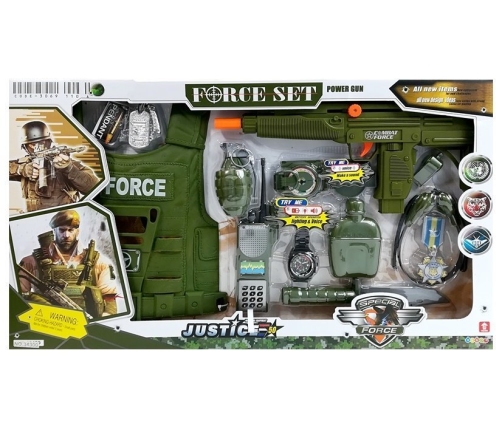 Military Play Set Rattling Machine Pistol