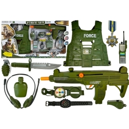 Military Play Set Rattling Machine Pistol