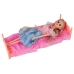 Doll with Clothes Wardrobe Room Furniture Wardrobe Bed Accessories