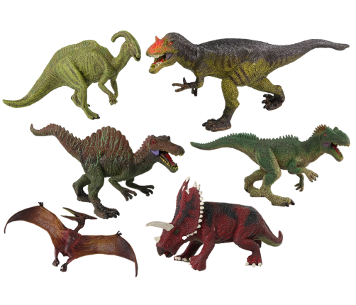 Dinosaur set of 6 pieces Large Model Figures Prehistoric World