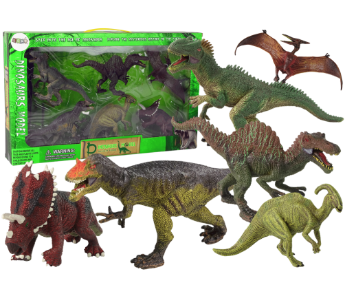 Dinosaur set of 6 pieces Large Model Figures Prehistoric World