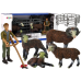 Large Figure Set Domestic Animals + Farmer and Farmhouse Sheep