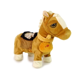 Horse Mascot Interactive Light Brown Horse Light Mane Music