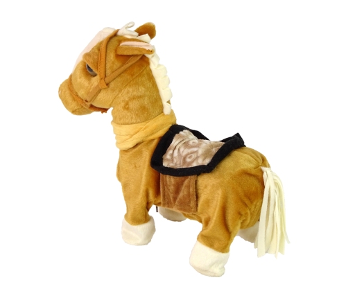 Horse Mascot Interactive Light Brown Horse Light Mane Music