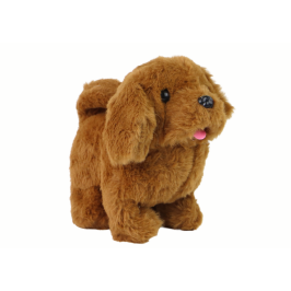 Walking Dog Interactive Toy Barking Brown