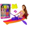 Set Doll Accessories Kayak Pink