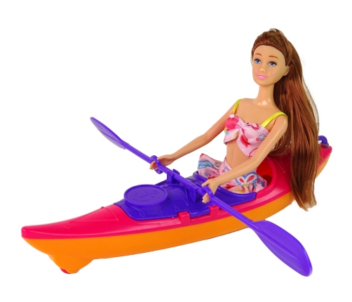 Set Doll Accessories Kayak Pink