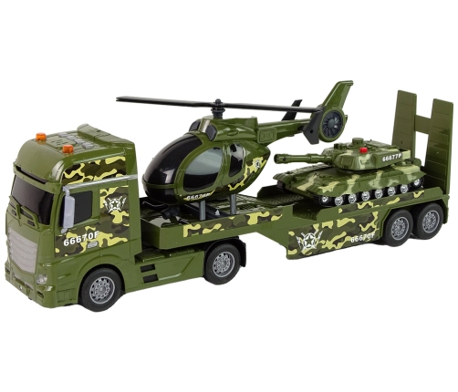 Set Military Tank Friction Drive Helicopter Truck