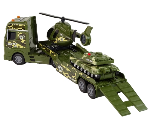 Set Military Tank Friction Drive Helicopter Truck