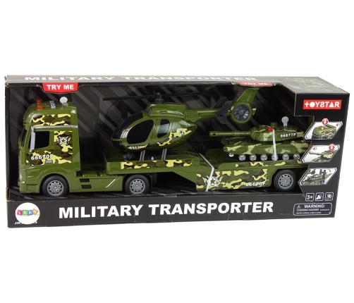 Set Military Tank Friction Drive Helicopter Truck