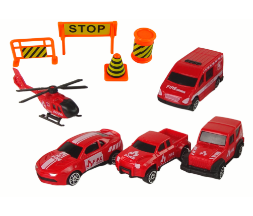 Fire Department Truck Tow Truck Toy Cars Set