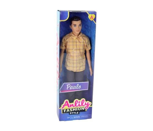 Children's Doll Boy Paulo Shirt Brown Hair