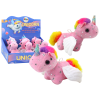 Unicorn Plush Pull-On Jumping Horse Pink