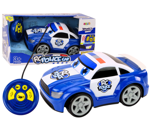 Cartoon Police Car Remote Controlled Lights Sounds