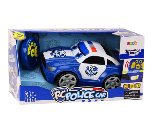 Cartoon Police Car Remote Controlled Lights Sounds