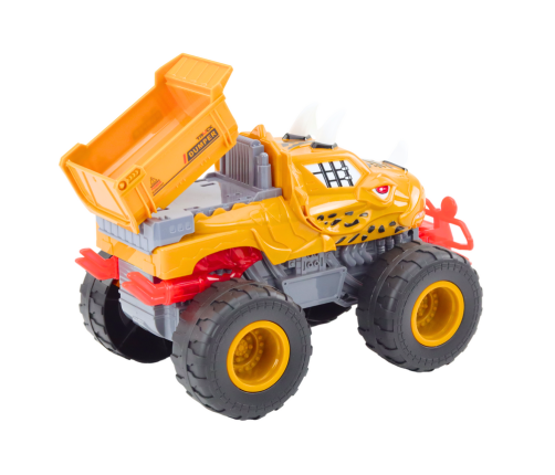 Off-road Car Dinosaur Friction Drive Dump Truck Orange