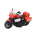 Police Motorcycle 1:10 Lights Sounds White Red