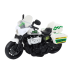 Police Motorcycle 1:10 Lights Sounds White Red