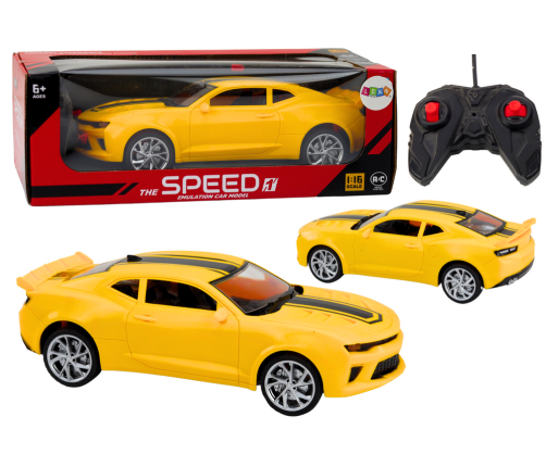 Toy Car Remote Controlled Sports Car RC 1:16 Yellow