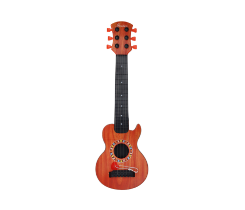 Toy Guitar for Children, Orange Wood Cube