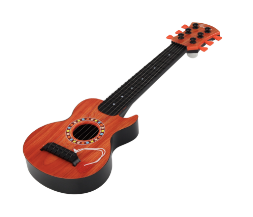 Toy Guitar for Children, Orange Wood Cube