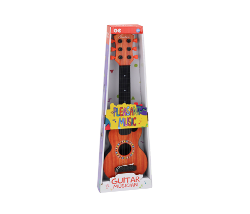 Toy Guitar for Children, Orange Wood Cube