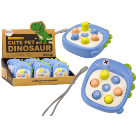 Arcade Game Whack A Mole Letters Dinosaur Blue