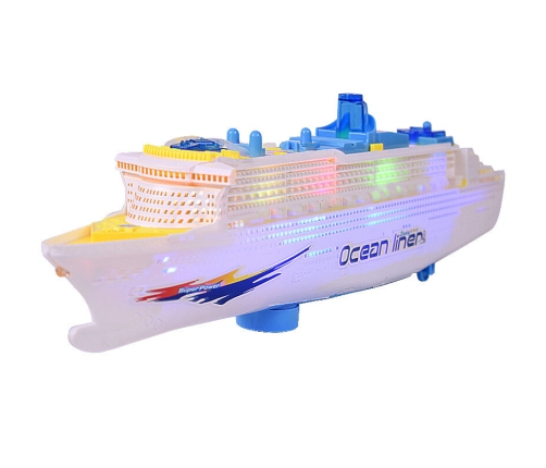 Passenger Cruise Ship Driving Lights Sounds