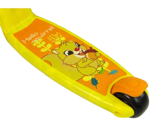 Three-wheeled Balancing Scooter Saddle Yellow Music Diodes Squirrel