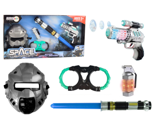 Lightsaber Gun Mask Space Warrior