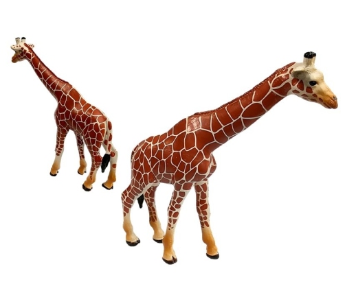 Giraffes Figurines Educational Family 3 pieces + Africa Background