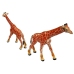 Giraffes Figurines Educational Family 3 pieces + Africa Background