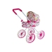 Doll Pram Retro Big Wheels Flowers