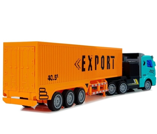 Remote Controlled 27 Mhz 1:48 Orange Delivery Truck