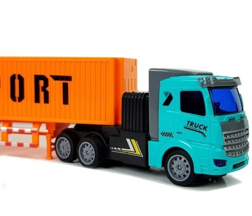 Remote Controlled 27 Mhz 1:48 Orange Delivery Truck