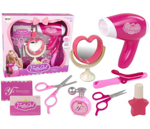 Beauty set for the little lady Hairdressing accessories + battery-operated hairdryer