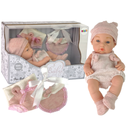 Sweet Baby Doll Sweater Hat Pink 30cm