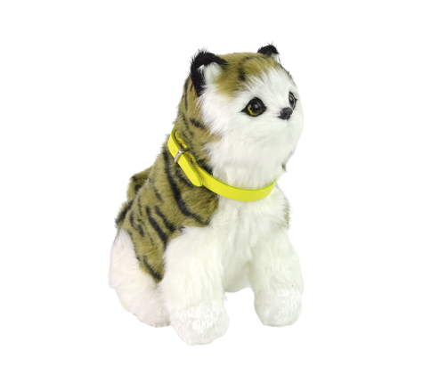 Interactive Plush Kitty Soft fur Stroke its head and learn its functions