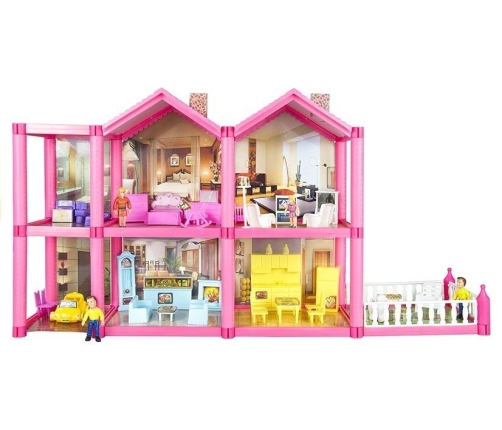 Childrens Doll House With Accessories 136 PCS