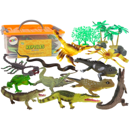 Reptile Amphibian Figure Set Accessories 22 pcs.