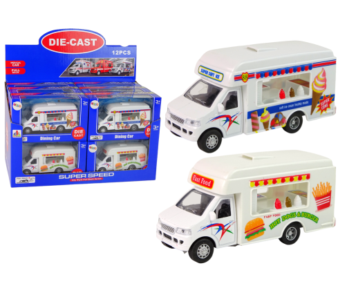 Auto Camper Ice Cream Shop Fast-Food Resorcs Friction Drive 2 Models